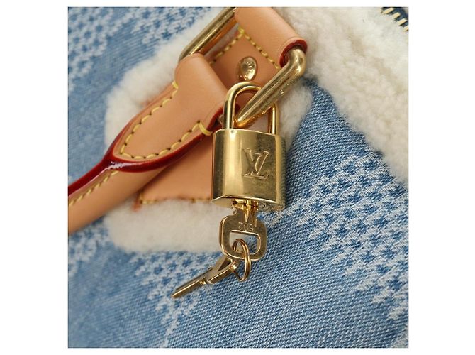 LOUIS VUITTON LV SKI Keepall Bandouliere40 Boston Bag Blue N00111 Auth 185350SM - vista 24