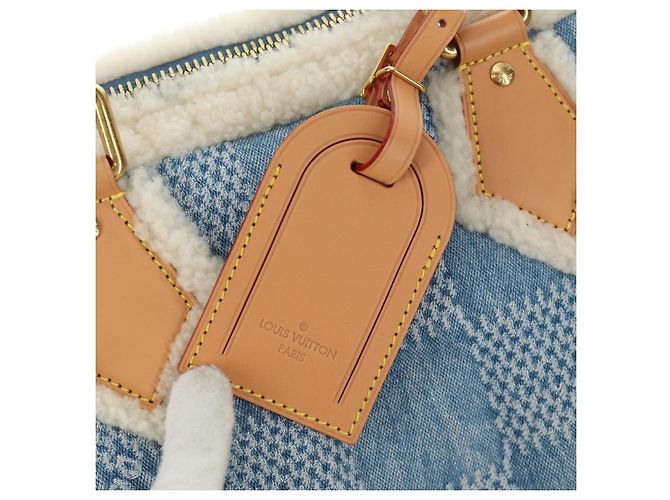 LOUIS VUITTON LV SKI Keepall Bandouliere40 Boston Bag Blue N00111 Auth 185350SM - vista 25