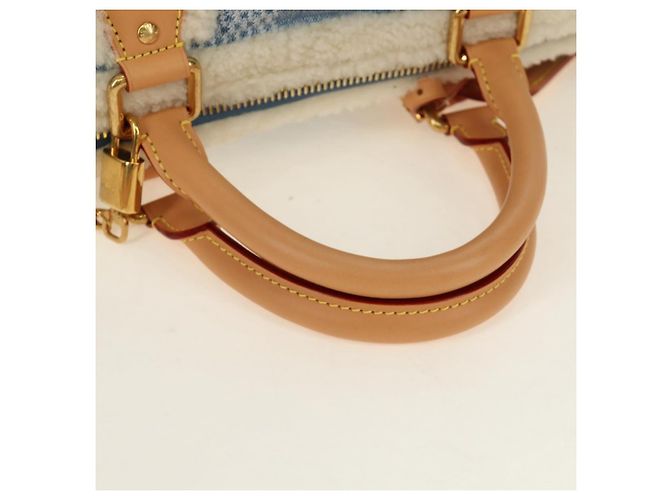 LOUIS VUITTON LV SKI Keepall Bandouliere40 Boston Bag Blue N00111 Auth 185350SM - vista 7