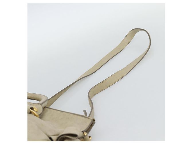 Borsa Miu Miu in pelle 2way Beige Gold Auth 187673V D'oro - vista 15