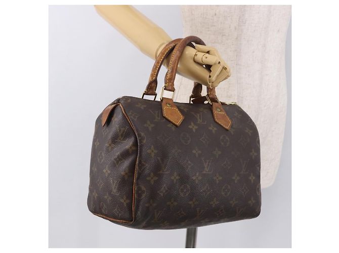 LOUIS VUITTON Borsa Monogram Speedy 25 M41528 LV Auth 187650 Monogramma - vista 21