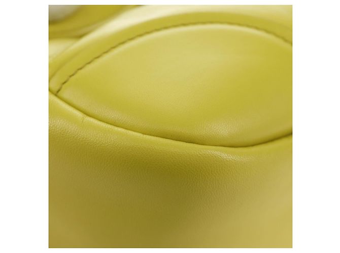 Borsa PRADA in pelle 2way Giallo Argento Auth 184870SAM - vista 17