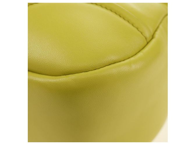 Borsa PRADA in pelle 2way Giallo Argento Auth 184870SAM - vista 18