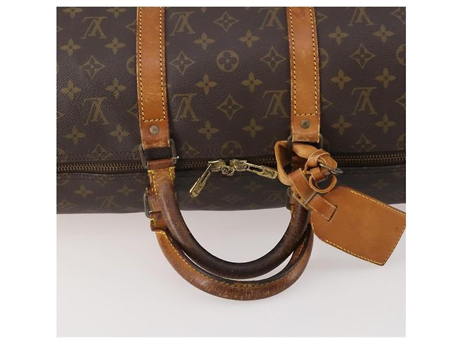 LOUIS VUITTON Borsa Boston Monogram Keepall 50 M41426 LV Auth 183206 Monogramma - vista 7