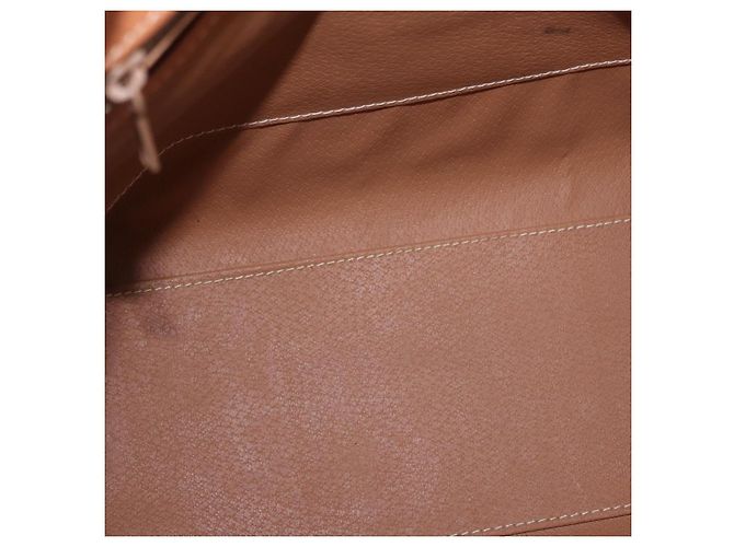 Céline Borsa CELINE Macadam Canvas PVC Beige Oro Auth 186876 D'oro - vista 10