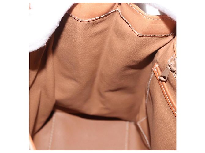 Céline Borsa CELINE Macadam Canvas PVC Beige Oro Auth 186876 D'oro - vista 22