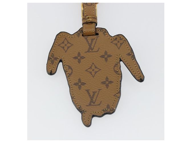 LOUIS VUITTON Catgram Porte Cles Porto Address Charm Black MP2281 Auth 185764M Nero - vista 6