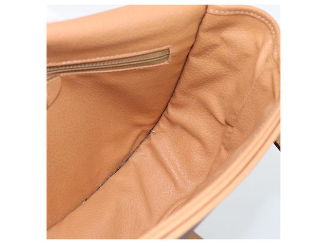 Céline Borsa a Spalla CELINE Macadam Canvas PVC Pelle Marrone Oro Auth BA13476 D'oro - vista 18