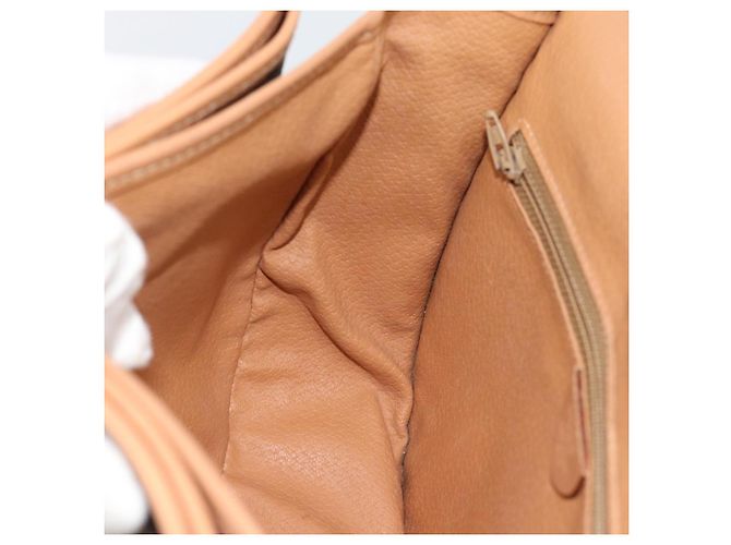 Céline Borsa a Spalla CELINE Macadam Canvas PVC Pelle Marrone Oro Auth BA13476 D'oro - vista 19