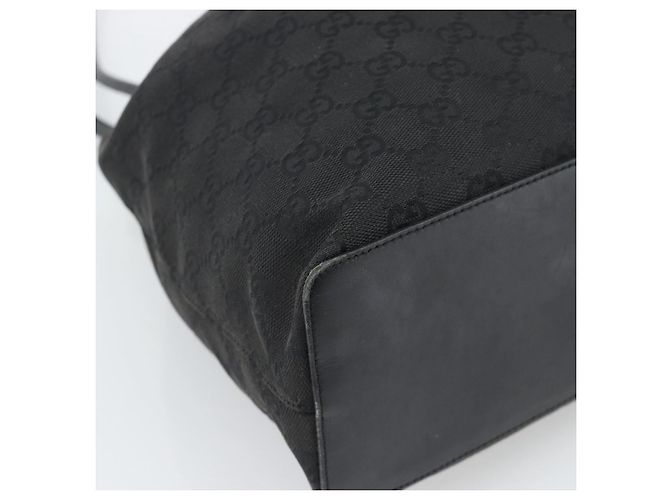 Borsa a Spalla GUCCI Tela Nera 90644 Auth 187767 Nero - vista 15