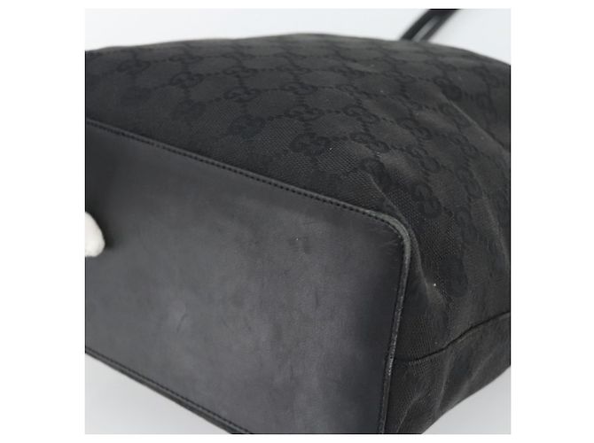 Borsa a Spalla GUCCI Tela Nera 90644 Auth 187767 Nero - vista 16