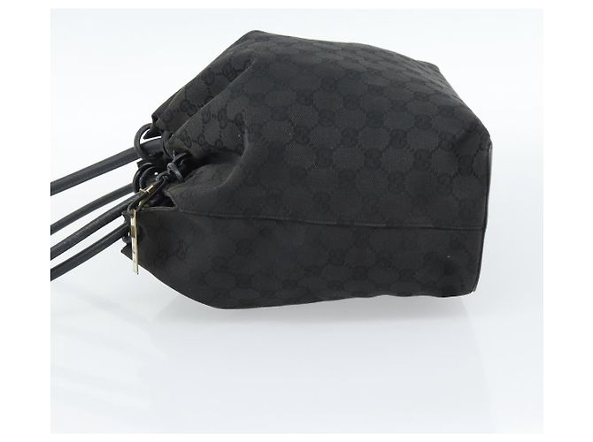 Borsa a Spalla GUCCI Tela Nera 90644 Auth 187767 Nero - vista 3