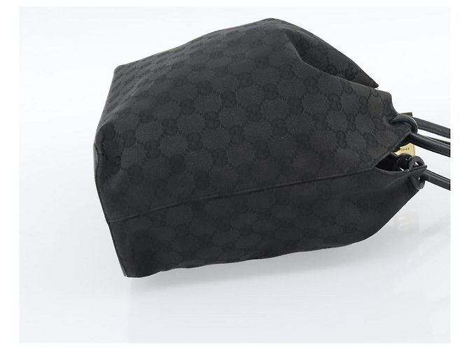 Borsa a Spalla GUCCI Tela Nera 90644 Auth 187767 Nero - vista 4
