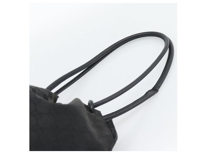 Borsa a Spalla GUCCI Tela Nera 90644 Auth 187767 Nero - vista 8