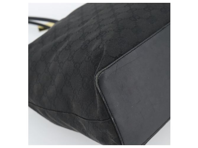 Borsa a Spalla GUCCI Tela Nera 90644 Auth 187767 Nero - vista 9