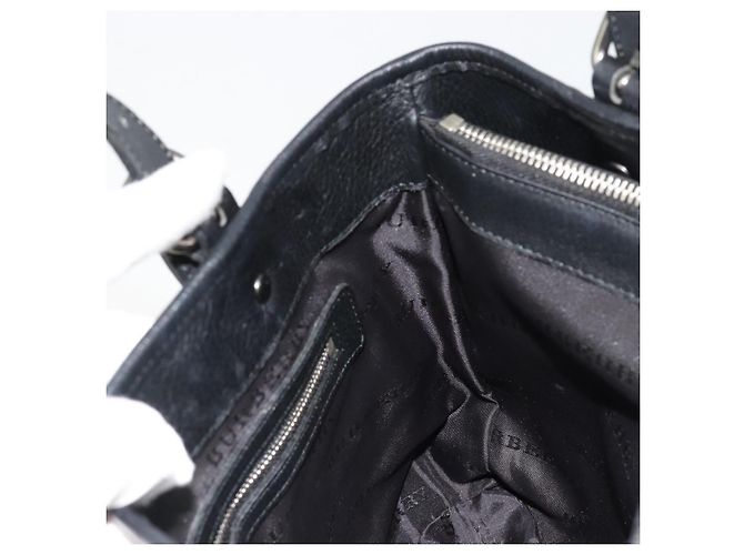 Borsa a mano BURBERRY Nova Check in nylon Beige Nero Argento Auth 187375A - vista 17