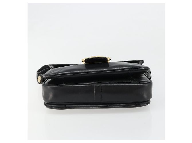 Céline CELINE Schultertasche aus Leder Schwarz Gold Authentisch 186015 Golden - Ansicht 5