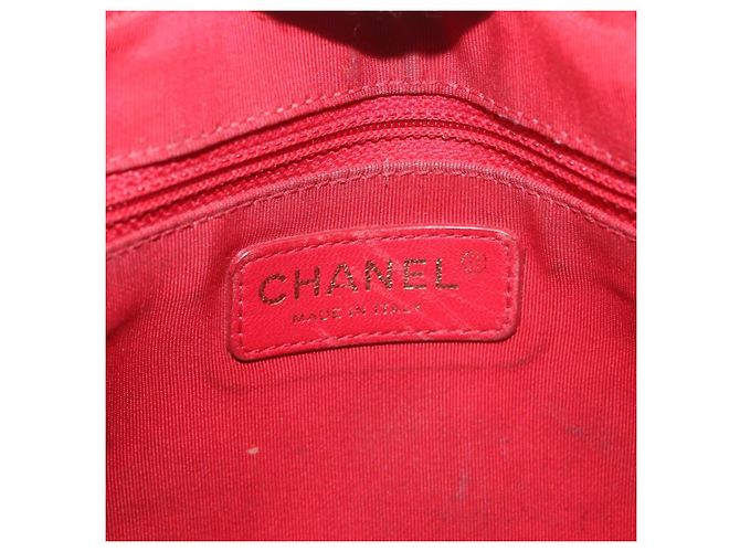 CHANEL Matelasse Chain Shoulder Bag Canvas Beige Gold CC Auth 185766 D'oro - vista 19