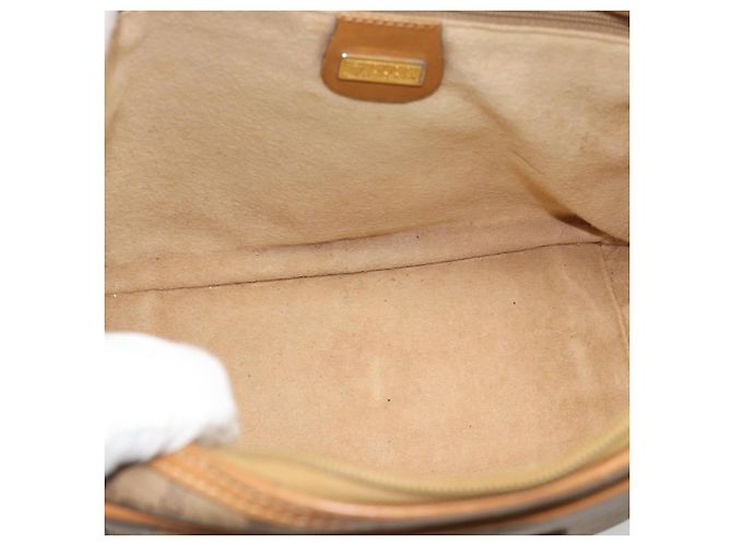GUCCI Micro GG Supreme Hand Bag PVC Beige Gold 000 39 0030 Auth 186126 Golden - view 11
