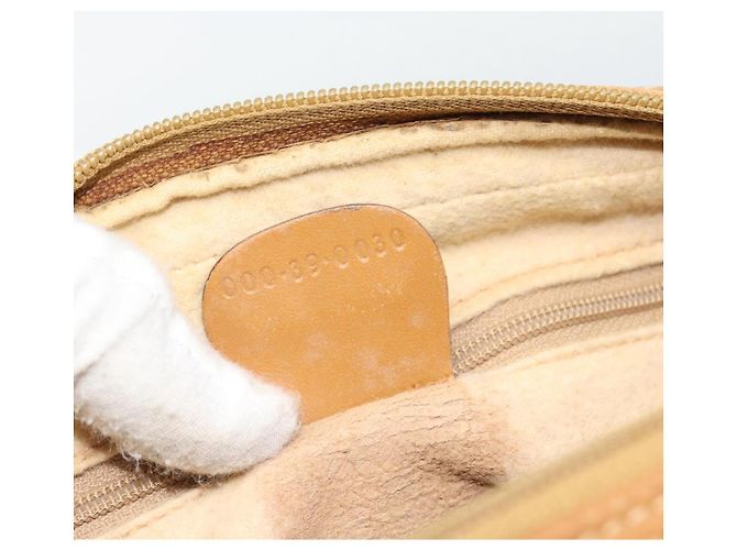 GUCCI Micro GG Supreme Hand Bag PVC Beige Gold 000 39 0030 Auth 186126 Golden - view 12
