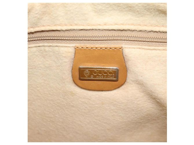 GUCCI Micro GG Supreme Hand Bag PVC Beige Gold 000 39 0030 Auth 186126 Golden - view 17