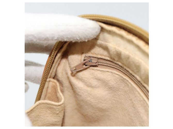 GUCCI Micro GG Supreme Hand Bag PVC Beige Gold 000 39 0030 Auth 186126 Golden - view 20