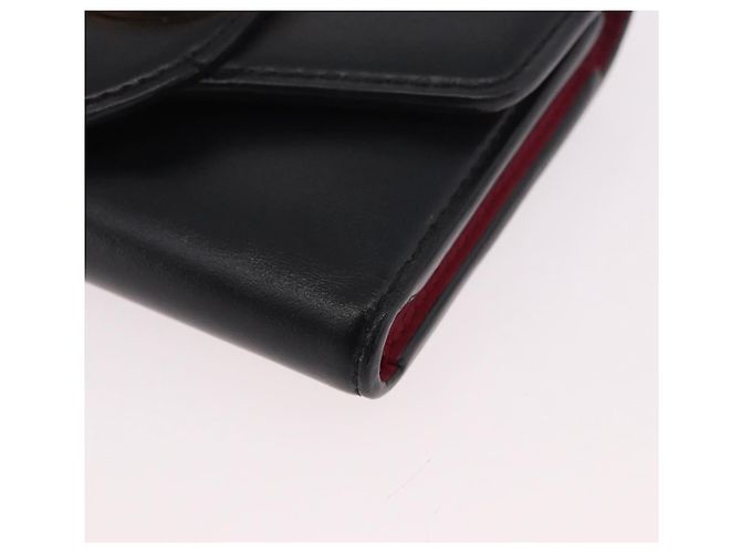 LOUIS VUITTON Portefeuille LV Pont Neuf Compact Leather M69175 Auth 186544M Nero - vista 14