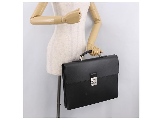 LOUIS VUITTON Taiga Serviette Moskova Business Bag Ardoise M30032 Auth 186217 Grigio - vista 25