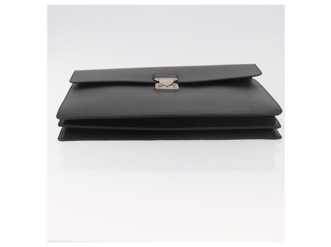 LOUIS VUITTON Taiga Serviette Moskova Business Bag Ardoise M30032 Auth 186217 Grigio - vista 5