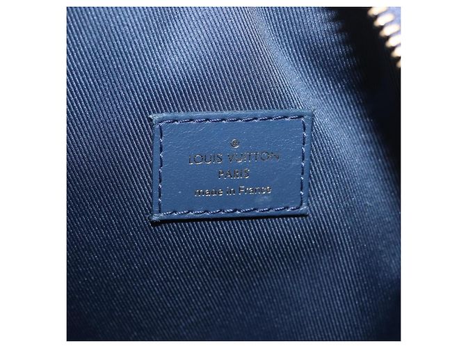 LOUIS VUITTON Monogram Denim Soft Trunk Bag Blue M44723 LV Auth 187612SAM - vista 21