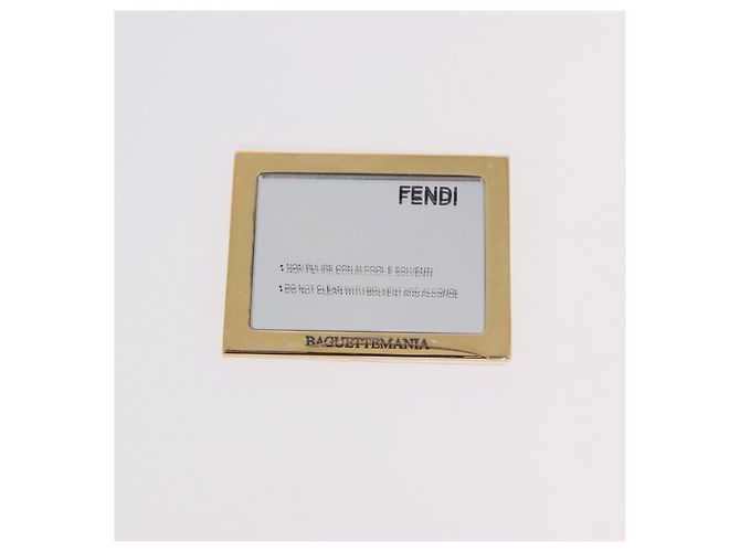Borsa a tracolla FENDI Mamma Baguette in pelle Avorio Oro Auth 185734SAM D'oro Crudo - vista 11