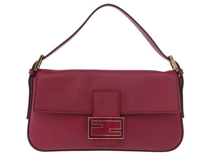 Borsa a tracolla FENDI Mamma Baguette in pelle Avorio Oro Auth 185734SAM D'oro Crudo - vista 13