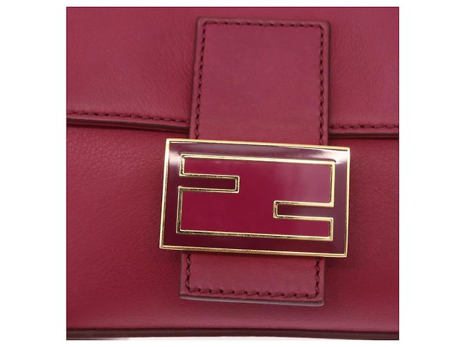 Borsa a tracolla FENDI Mamma Baguette in pelle Avorio Oro Auth 185734SAM D'oro Crudo - vista 19