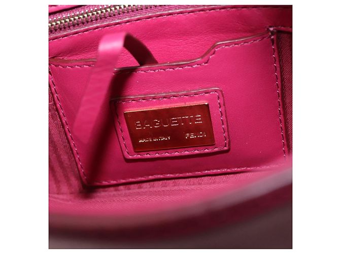 Borsa a tracolla FENDI Mamma Baguette in pelle Avorio Oro Auth 185734SAM D'oro Crudo - vista 22