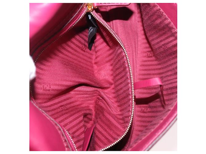 Borsa a tracolla FENDI Mamma Baguette in pelle Avorio Oro Auth 185734SAM D'oro Crudo - vista 26
