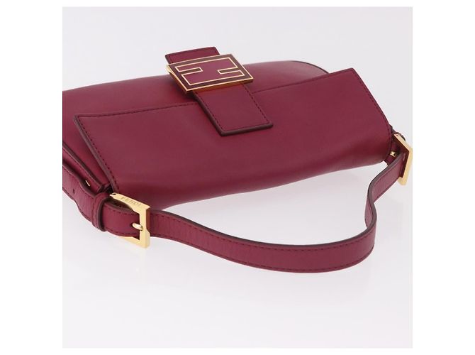 Borsa a tracolla FENDI Mamma Baguette in pelle Avorio Oro Auth 185734SAM D'oro Crudo - vista 6