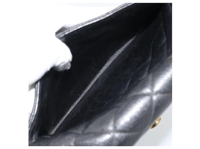 Borsa a Spalla CHANEL Chain Matelasse in Pelle Caviar Nera con CC Oro Autentica 186150V - vista 12