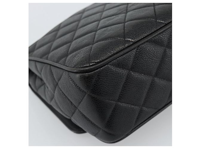 Borsa a Spalla CHANEL Chain Matelasse in Pelle Caviar Nera con CC Oro Autentica 186150V - vista 16