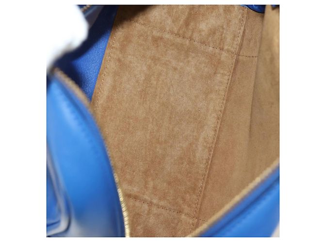Borsa LOEWE Amazona 75 in pelle 2way Blu Oro Auth 185420SM D'oro - vista 10