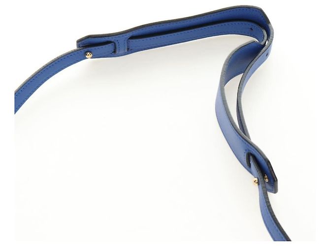 Borsa LOEWE Amazona 75 in pelle 2way Blu Oro Auth 185420SM D'oro - vista 16