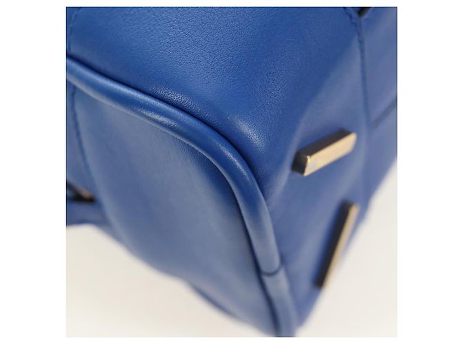 Borsa LOEWE Amazona 75 in pelle 2way Blu Oro Auth 185420SM D'oro - vista 17