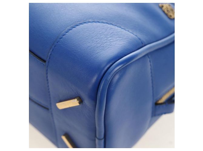 Borsa LOEWE Amazona 75 in pelle 2way Blu Oro Auth 185420SM D'oro - vista 18