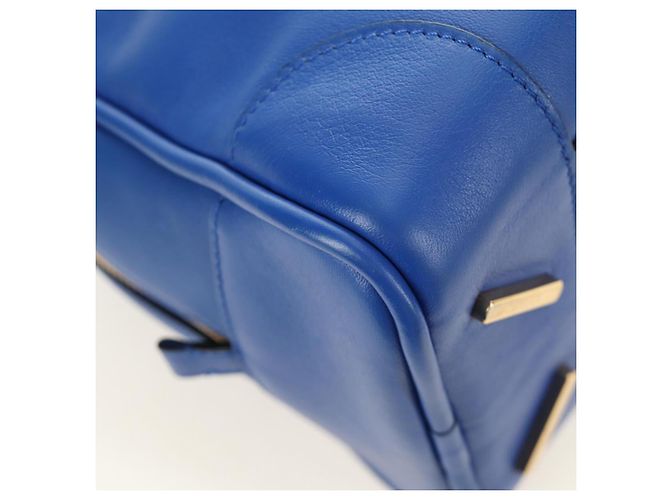 Borsa LOEWE Amazona 75 in pelle 2way Blu Oro Auth 185420SM D'oro - vista 19