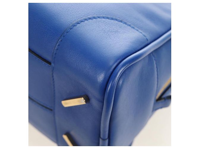 Borsa LOEWE Amazona 75 in pelle 2way Blu Oro Auth 185420SM D'oro - vista 20