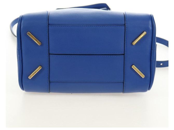 Borsa LOEWE Amazona 75 in pelle 2way Blu Oro Auth 185420SM D'oro - vista 5