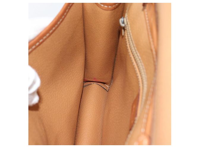 Céline CELINE Macadam Canvas Schultertasche PVC Leder Braun Gold Auth ka4803 Golden - Ansicht 20