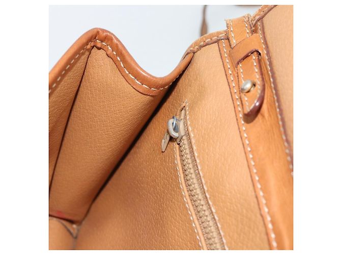 Céline CELINE Macadam Canvas Schultertasche PVC Leder Braun Gold Auth ka4803 Golden - Ansicht 21