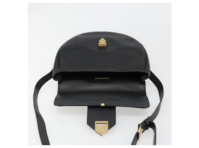 Borsa a Spalla SAINT LAURENT in Pelle Oro Nero Auth 186014 D'oro - vista 10