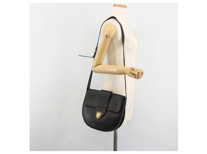 Borsa a Spalla SAINT LAURENT in Pelle Oro Nero Auth 186014 D'oro - vista 22