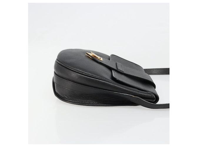 Borsa a Spalla SAINT LAURENT in Pelle Oro Nero Auth 186014 D'oro - vista 3